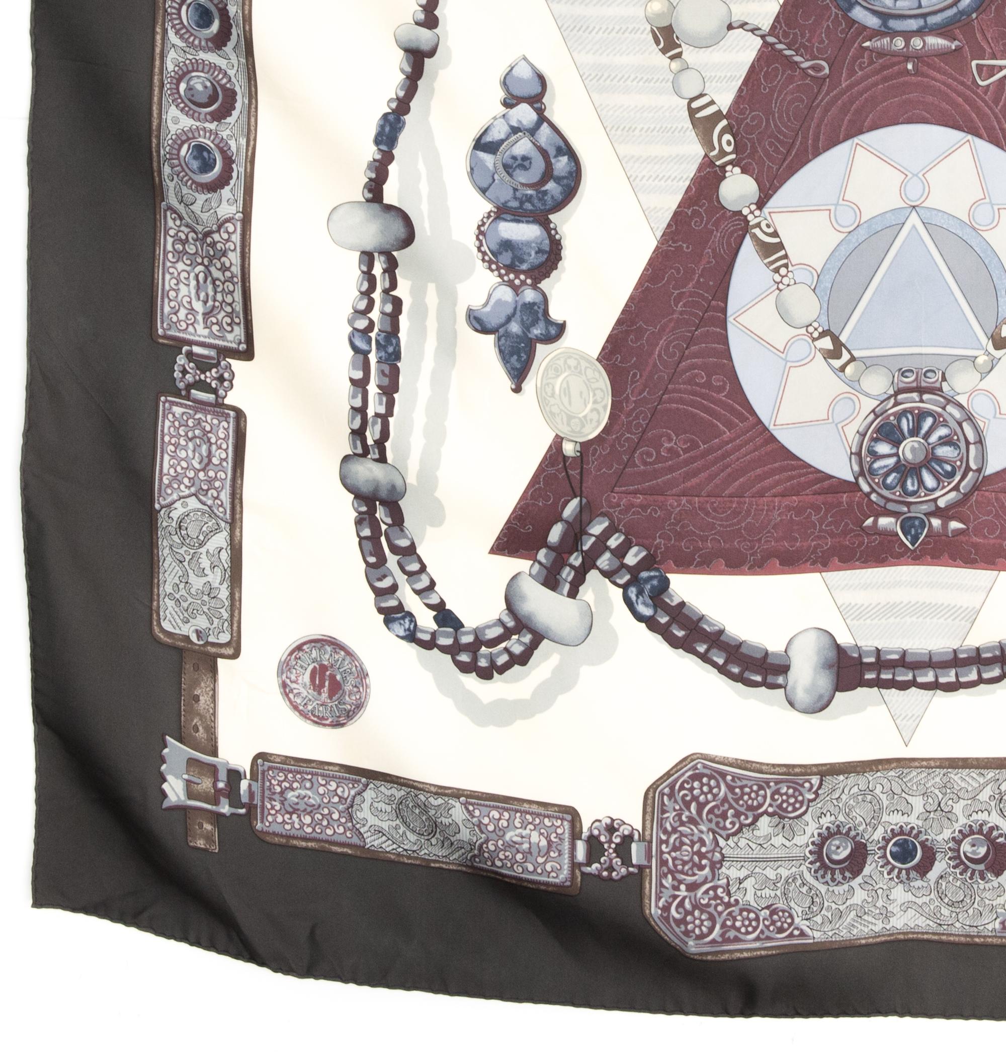da uomo o donna Sciarpa in seta Hermes Tibet by Cathy Latham in vendita