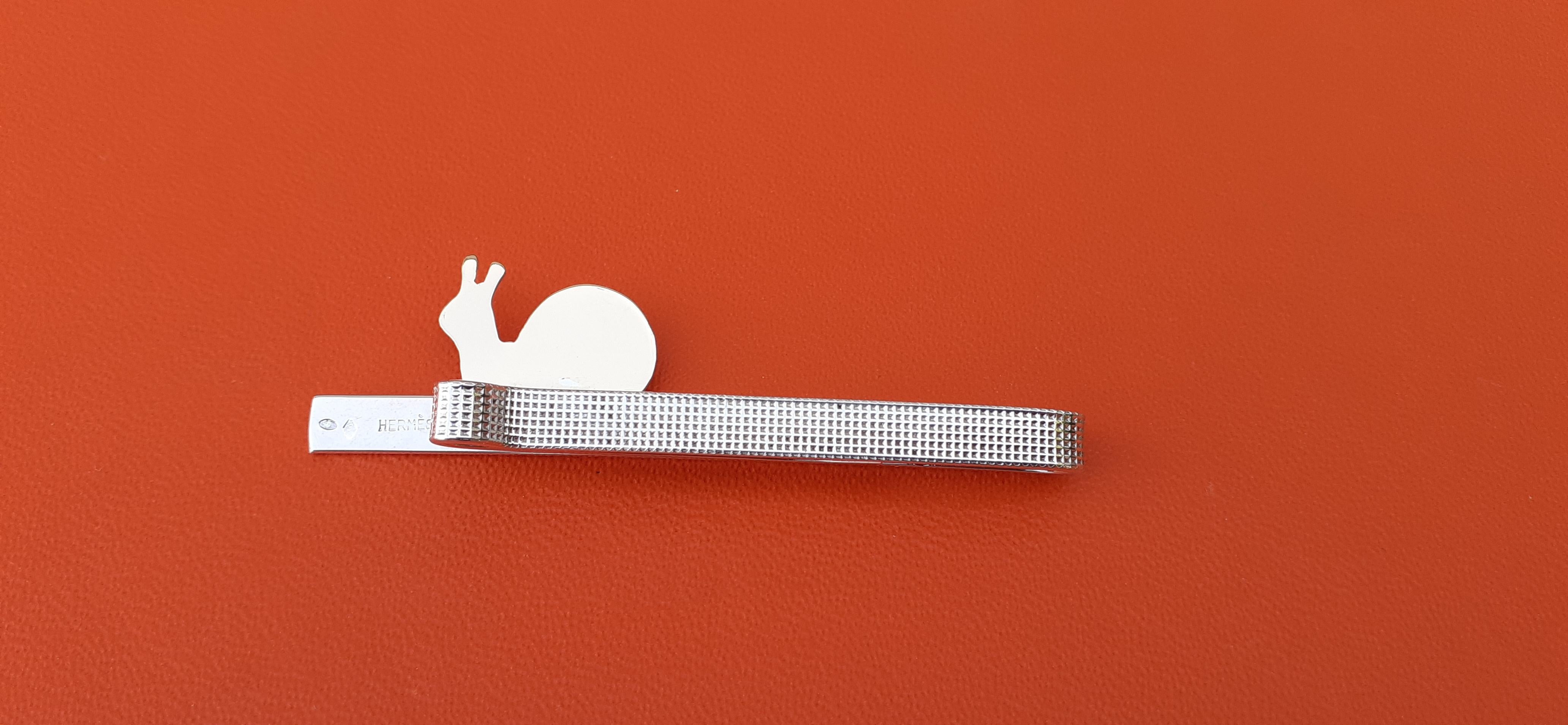 Hermès Tie Clip Snail Silver Vermeil 6