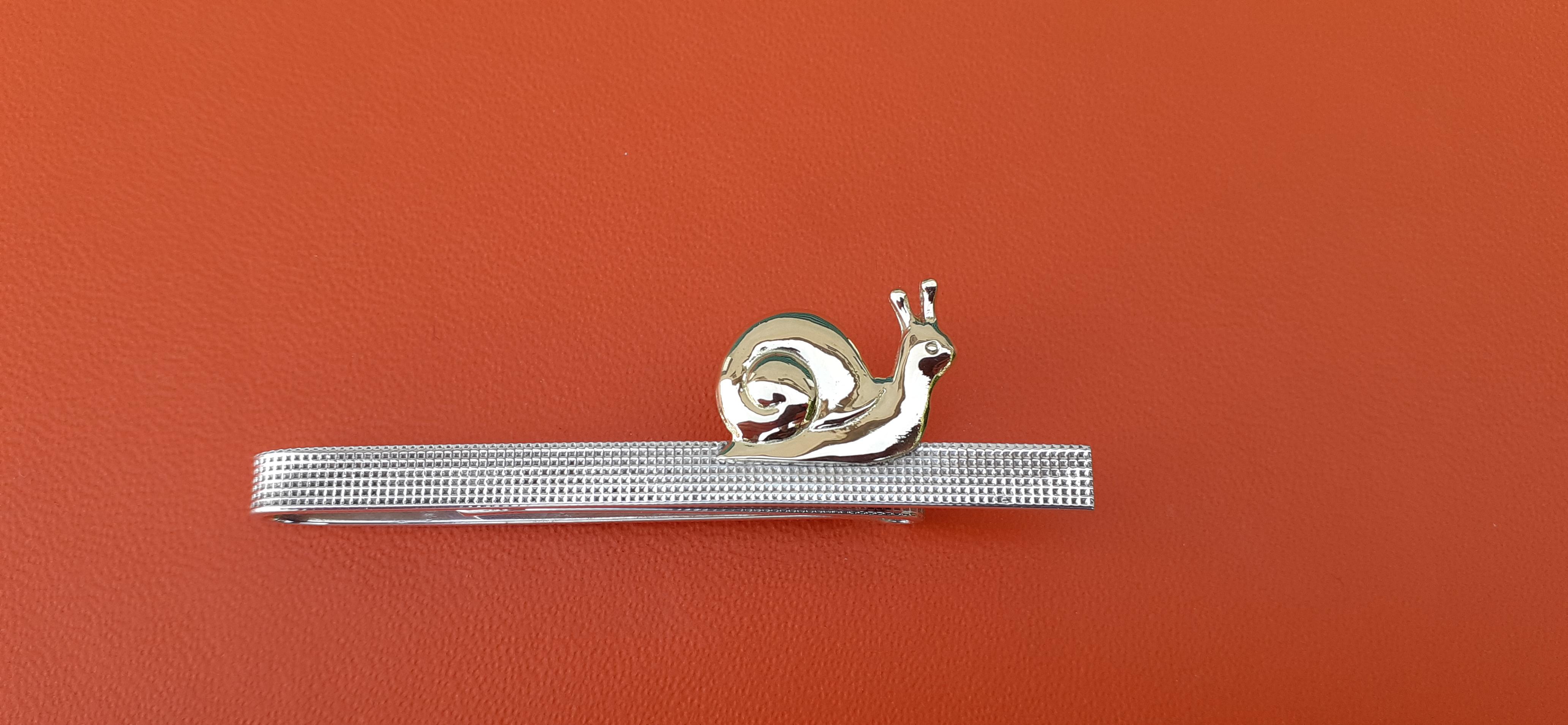 Hermès Tie Clip Snail Silver Vermeil 8