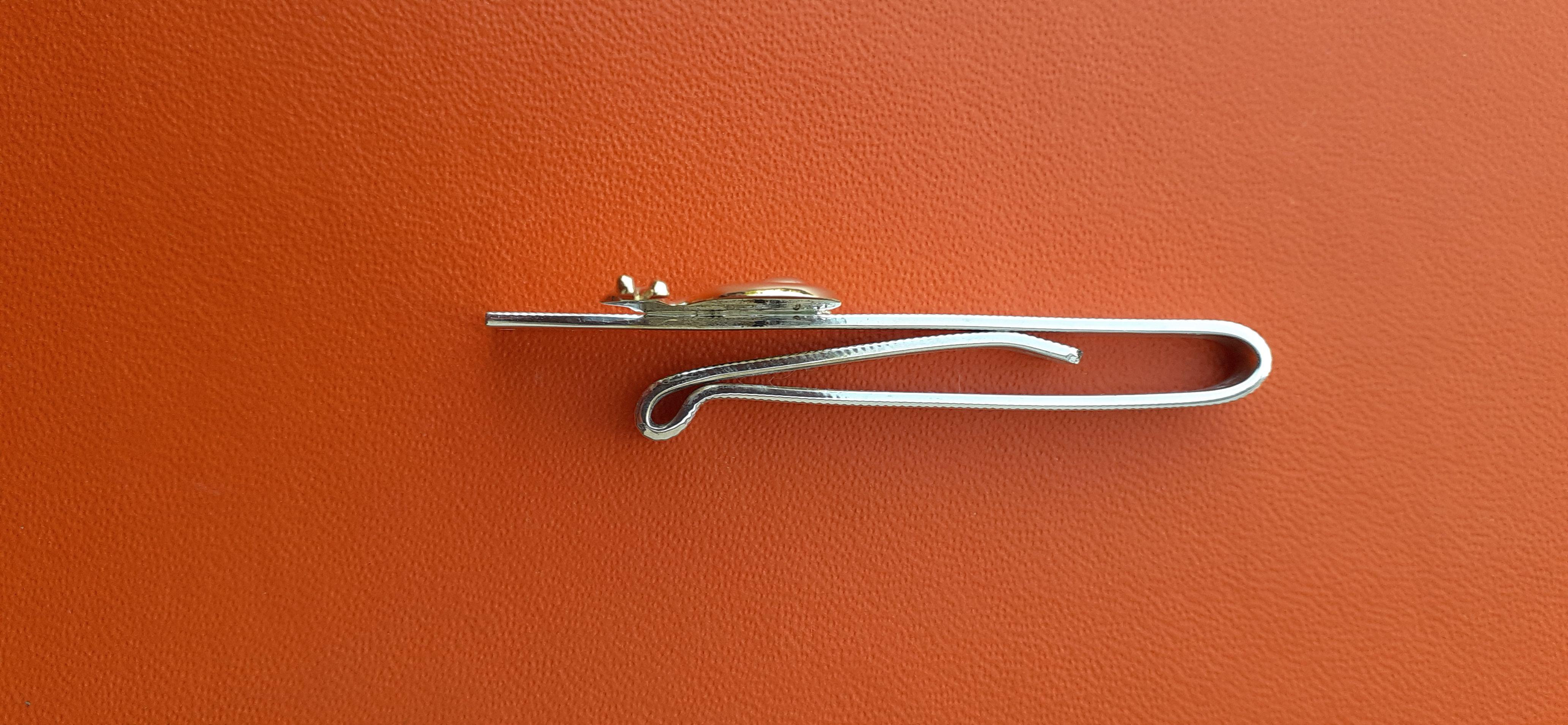 Hermès Tie Clip Snail Silver Vermeil 13
