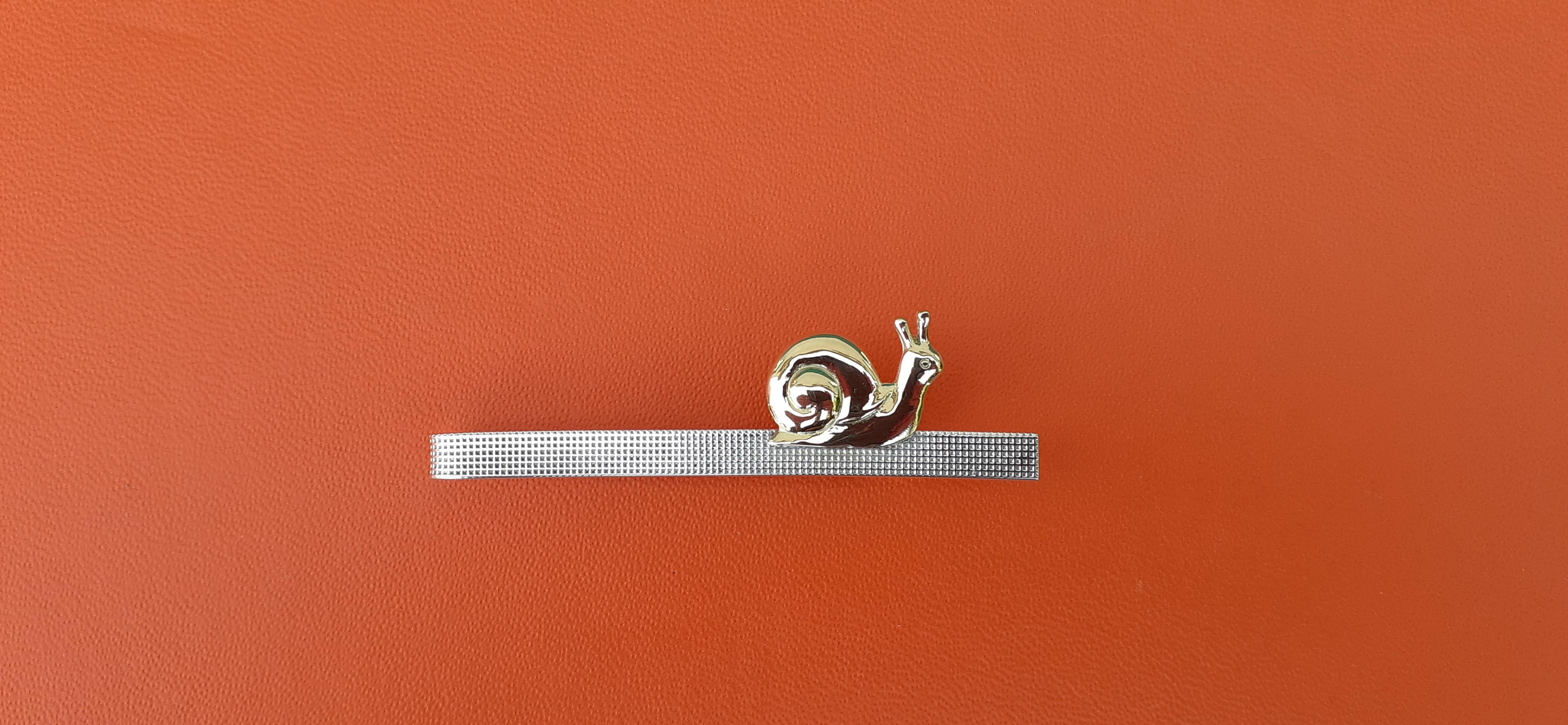 Men's Hermès Tie Clip Snail Silver Vermeil