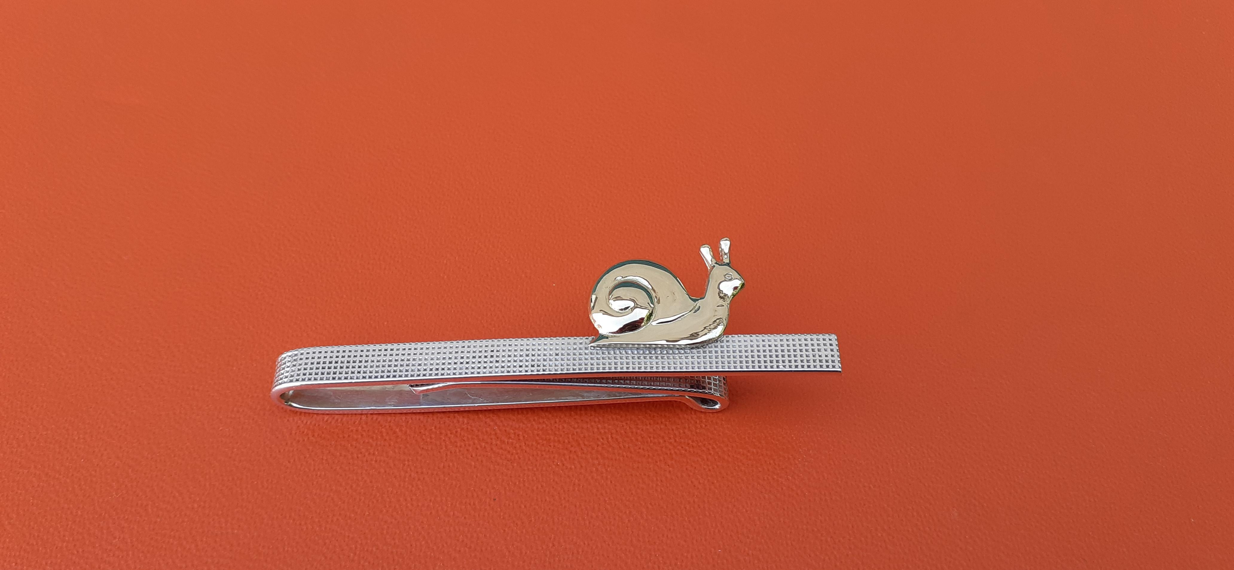 Hermès Tie Clip Snail Silver Vermeil 2