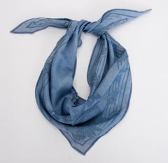 Hermès Tie Dye LIm.Ed. Écharpe bleue Panee