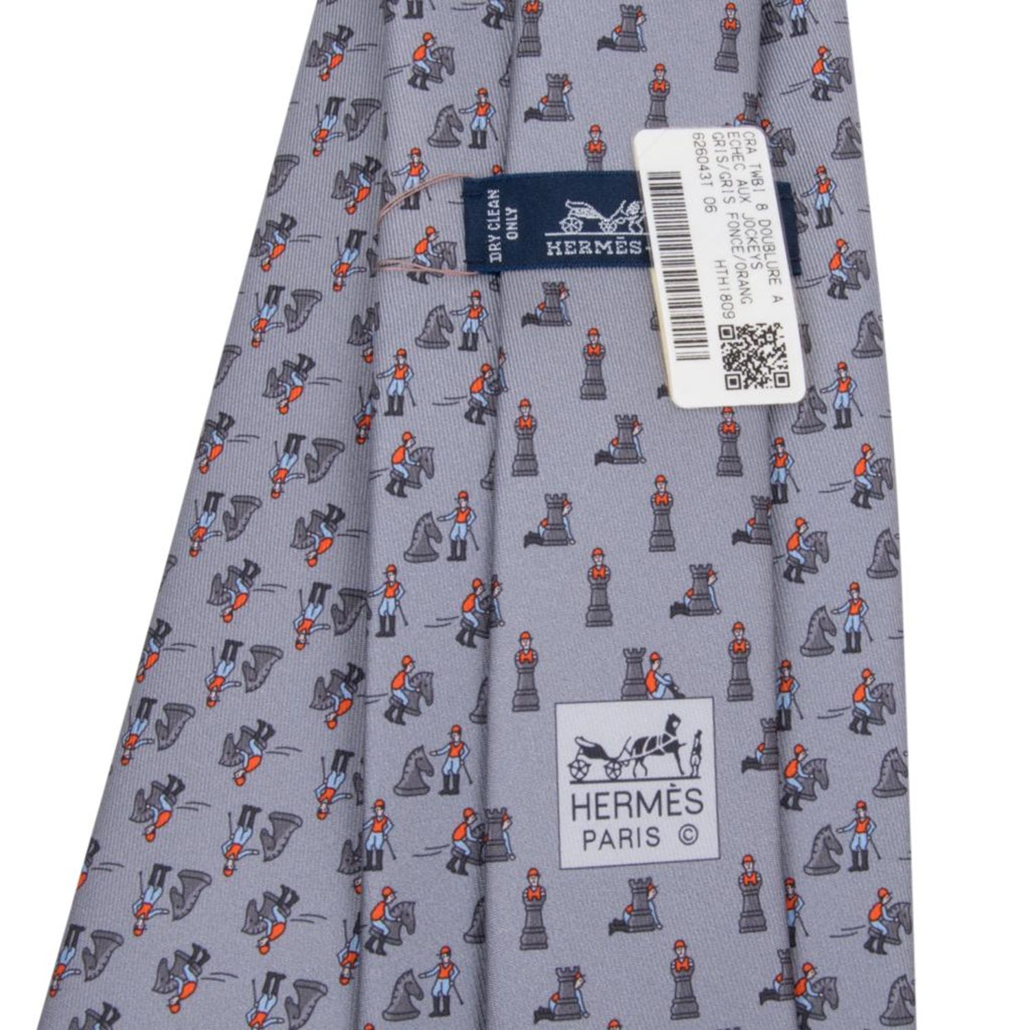 Hermes Tie Echec Au Jockey Twillbi Silk New At 1stdibs