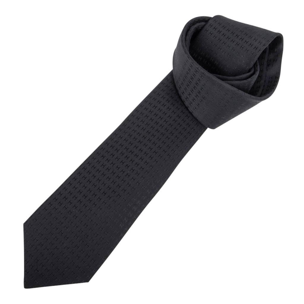 hermes black tie