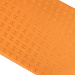 Hermes Krawatte Faconnee H Orange Vif Neu