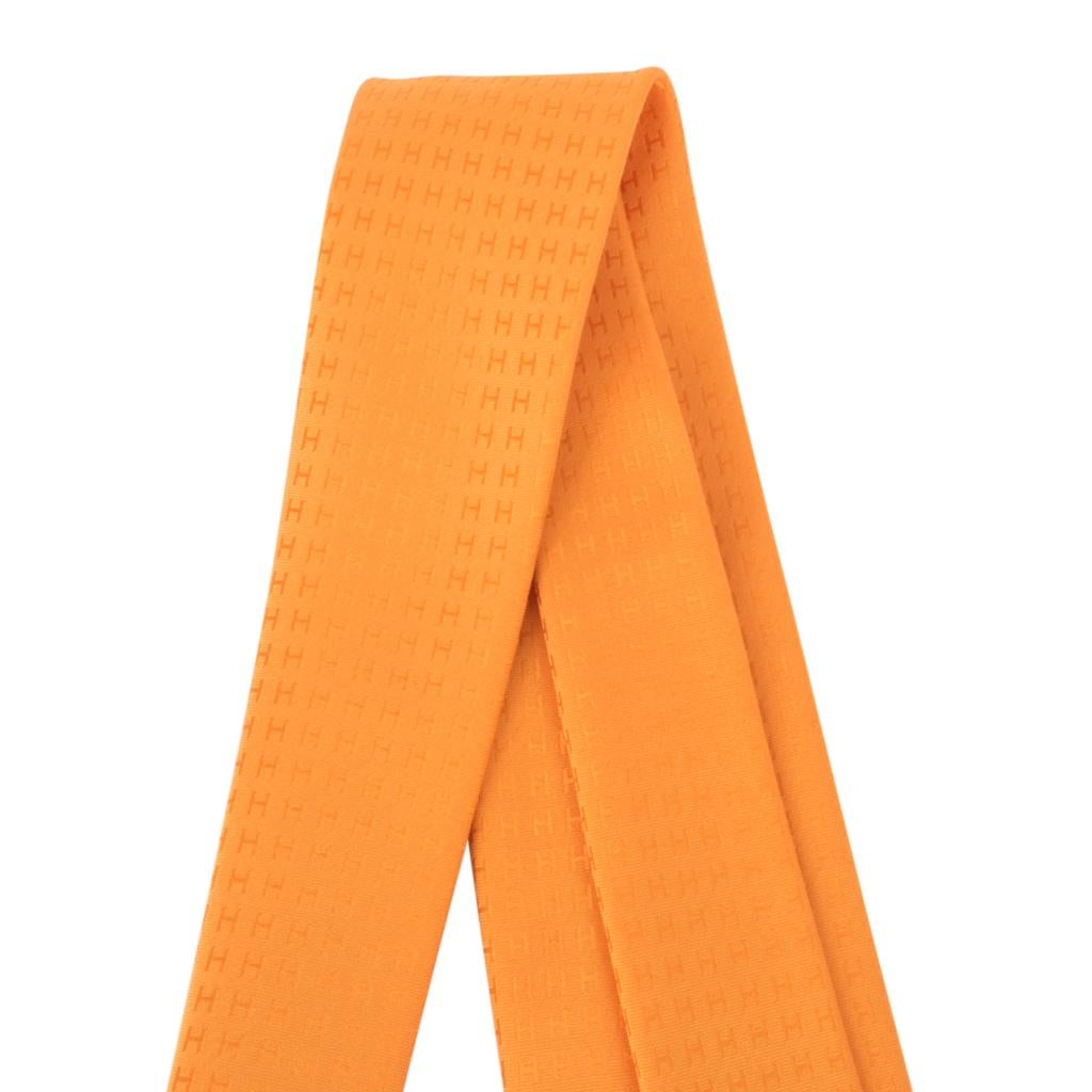 hermes orange tie