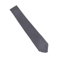 Hermes Tie H en Ombre Anthracite Gris Gris Clair