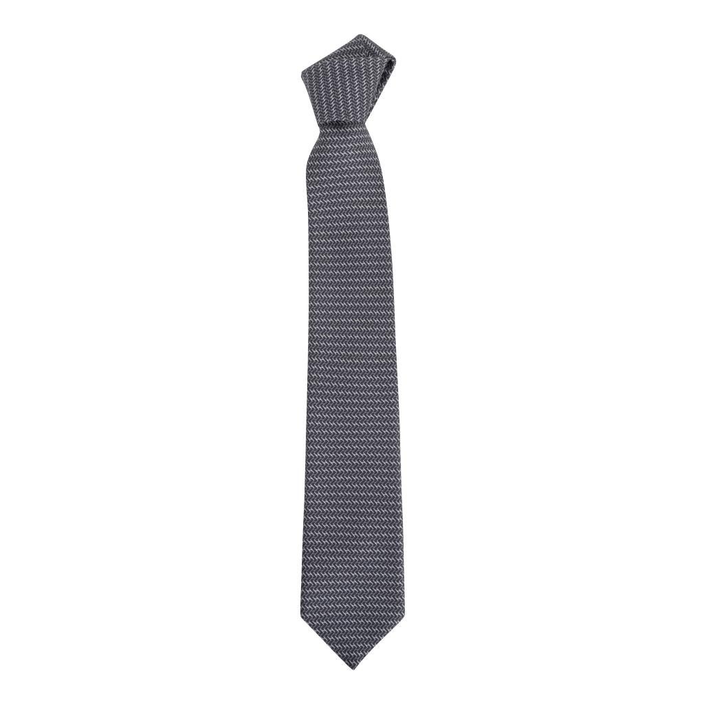 hermes grey tie
