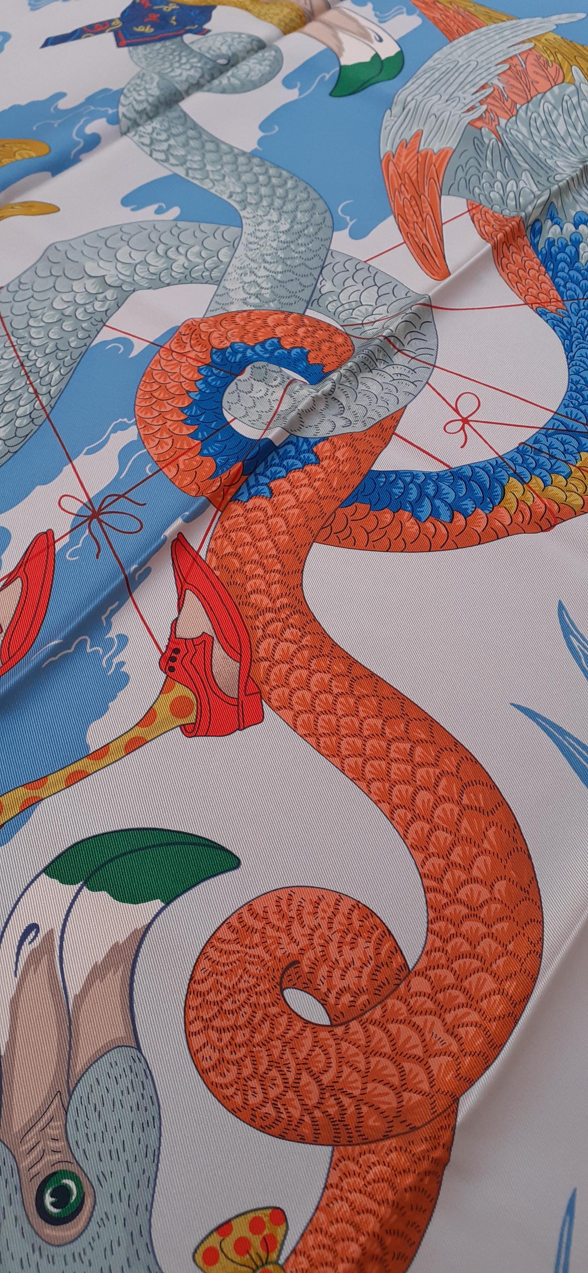 Hermès Tied Up In Knots Silk Scarf Jonathan Burton 26' For Sale 6