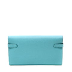 Hermès Tiffany Blue Epsom Kelly Wallet
