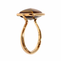 Hermes Tiger Eye Rose Gold Ring