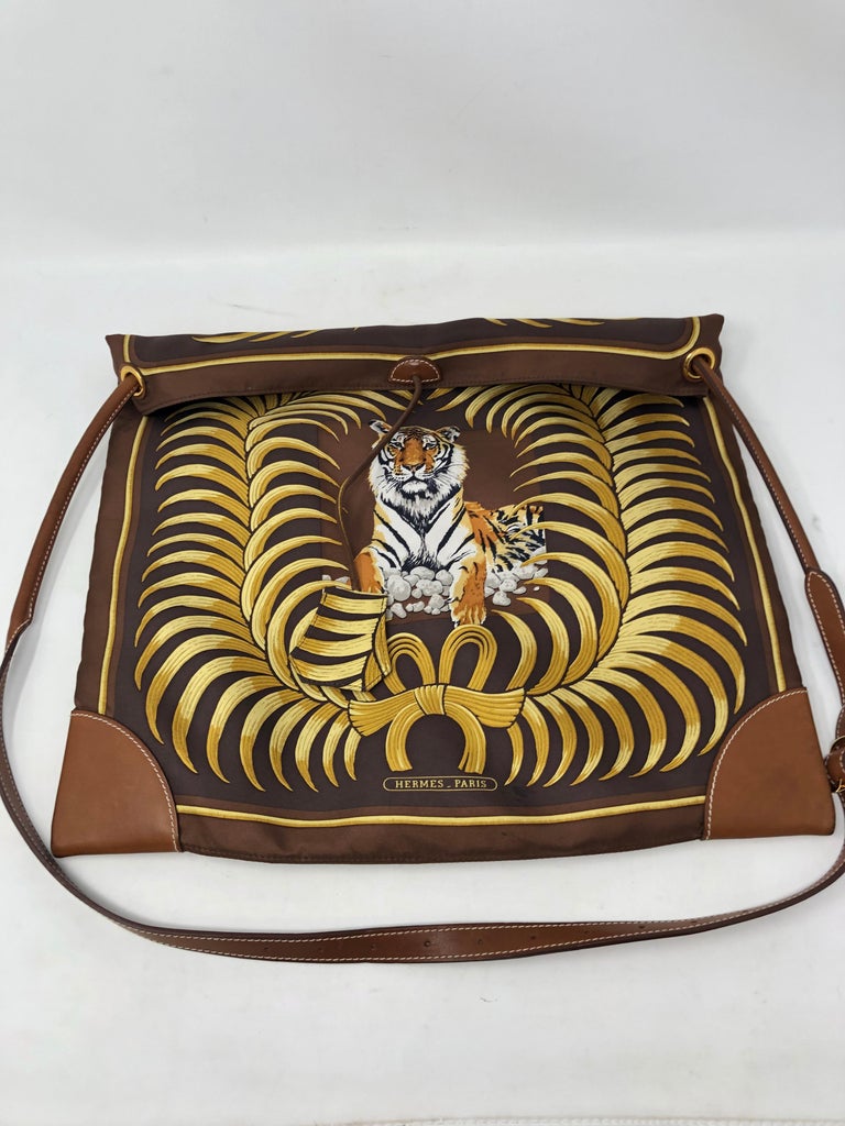 Hermes Tiger Silk City Bag
