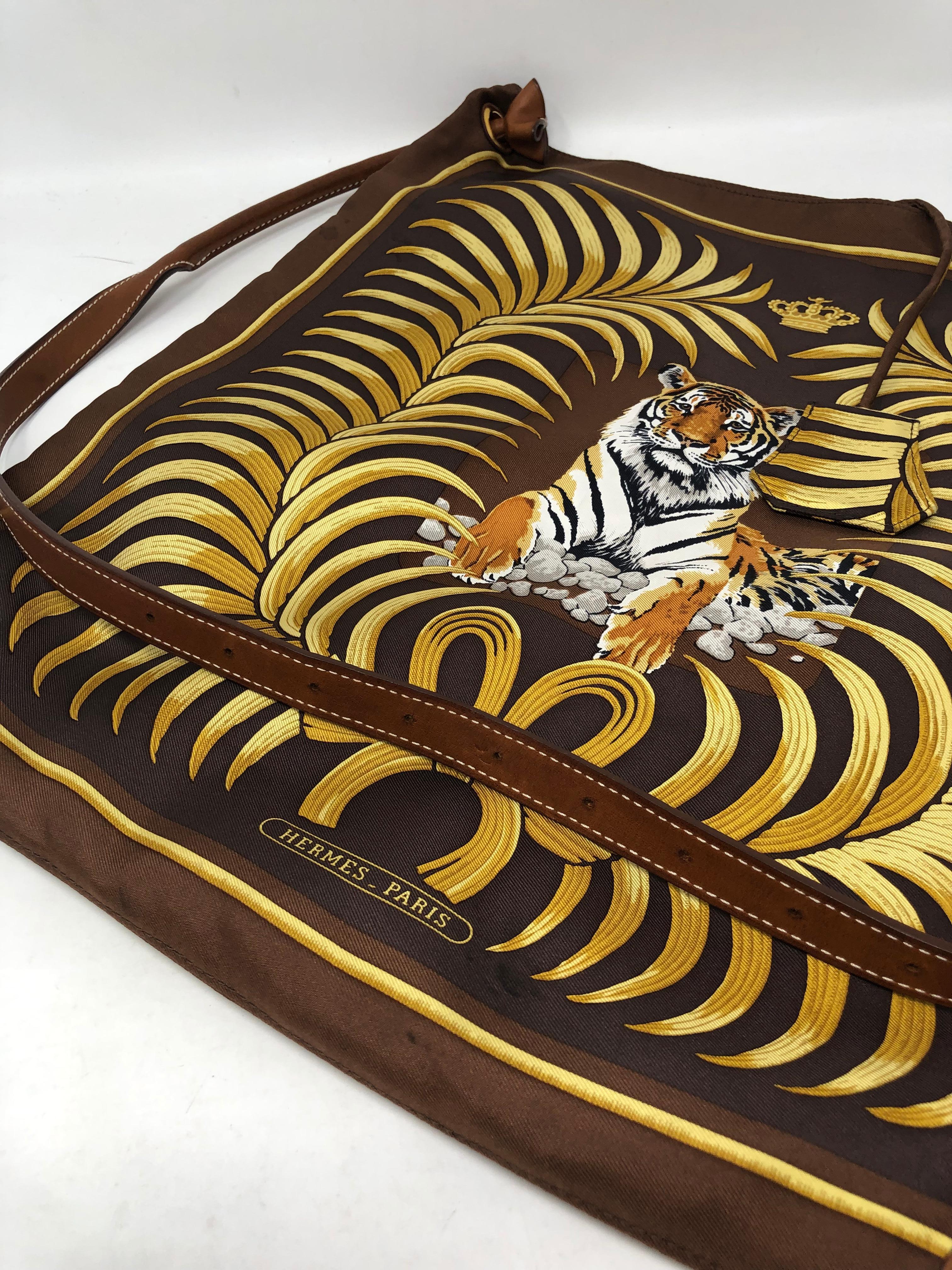 Hermes Tiger Silk City Bag 1