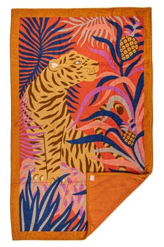 Hermès Tigre a l'Ananas Beach Towel