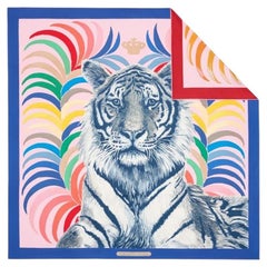 Foulard Hermès « Tigre Royal Double Dace » 90