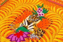 Hermès Tigre Royal Fleuri Scarf