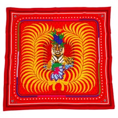 Hermès Tigre Royal Fleuri Scarf