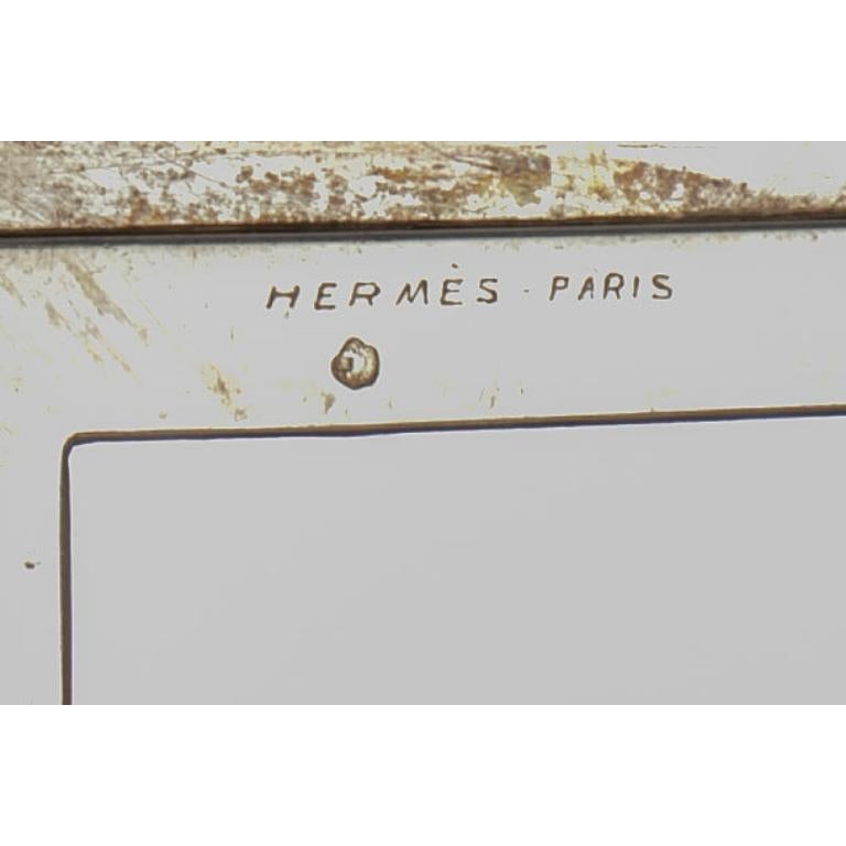 Hermès Tiny Silver Minaudiere Purse For Sale 5