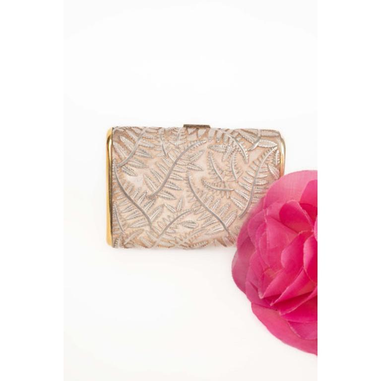 Hermès Tiny Silver Minaudiere Purse For Sale 6