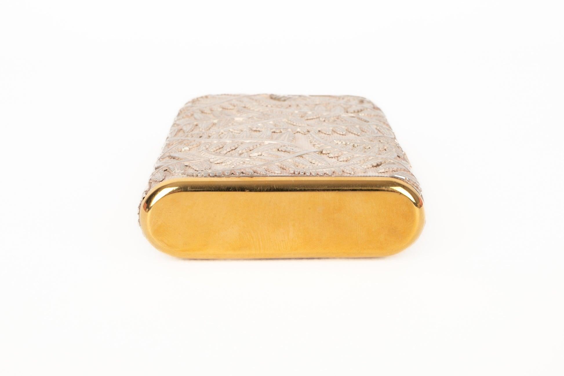 Hermès Tiny Silver Minaudiere Purse In Excellent Condition For Sale In SAINT-OUEN-SUR-SEINE, FR