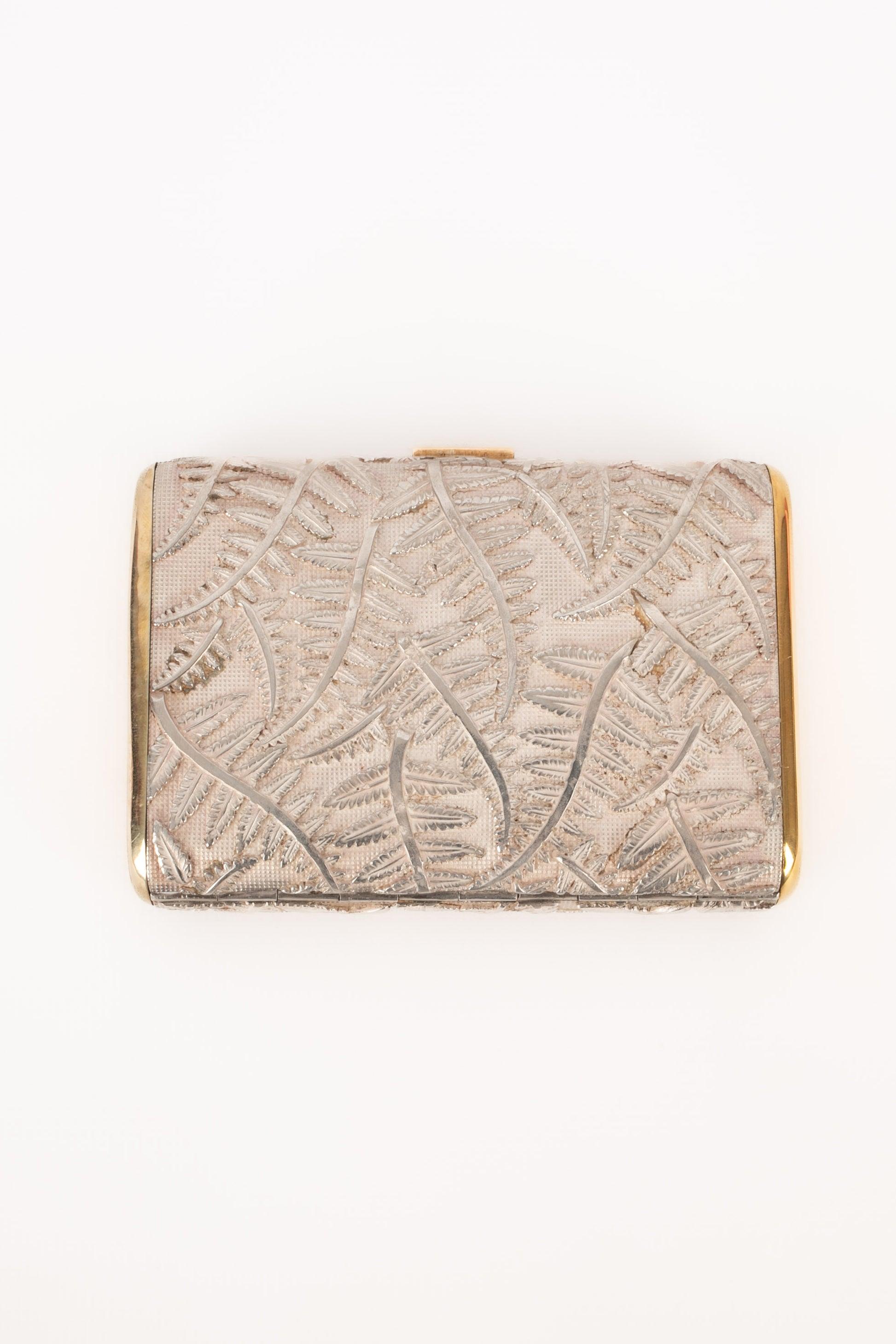 Hermès Tiny Silver Minaudiere Purse For Sale 1