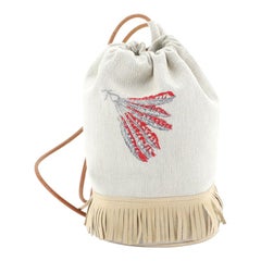 Hermes Tipi Sling Bag Toile with Suede