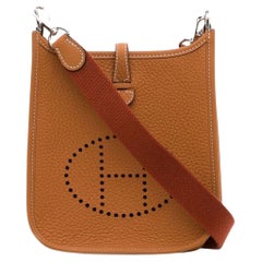 Used Hermes Toffee Clemence Evelyne TPM