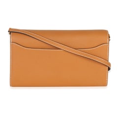 Hermès Toffee Epsom Constance Long Wallet To Go GHW