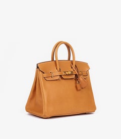 Hermès Toffee Peau De Porc Leather Birkin 25cm Retourne