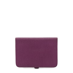 Hermès Togo Dogon Card Case Key Holder Anemone
