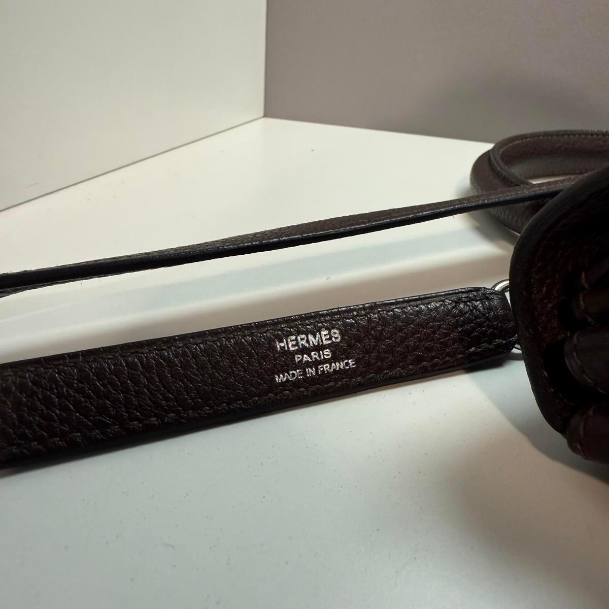 Hermès Togo Kelly 35 Retourne Chocolate PHW 11