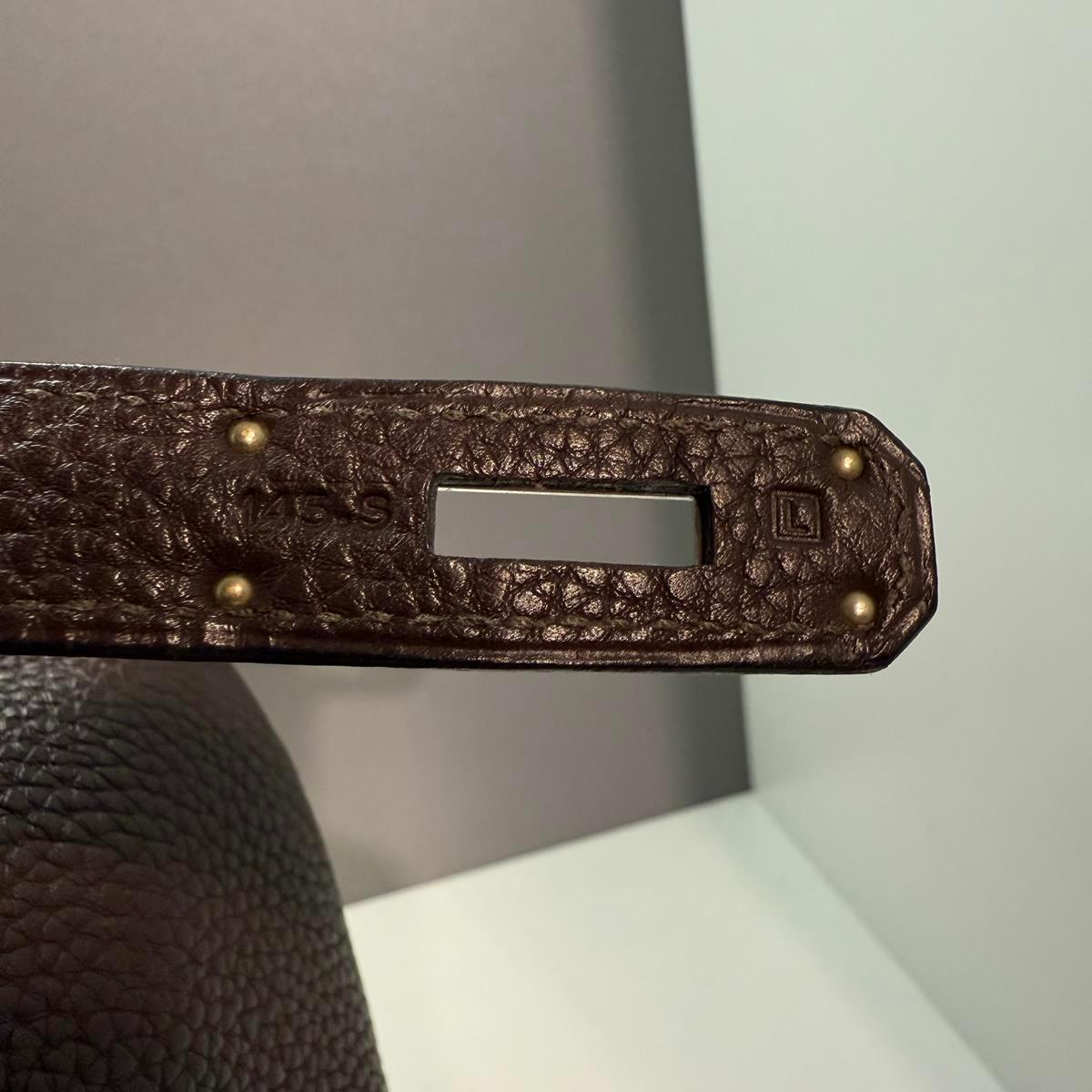 Hermès Togo Kelly 35 Retourne Chocolate PHW 2