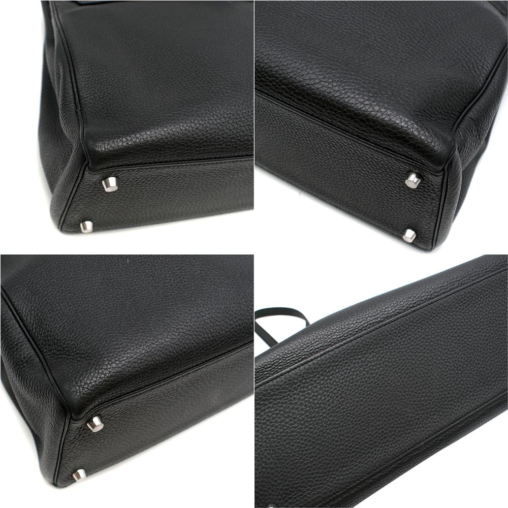 Hermes Togo Leather Black Kelly 35 PHW In Excellent Condition In London, GB