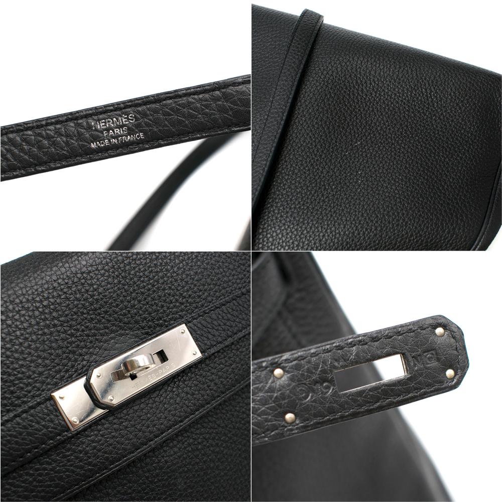 Hermes Togo Leather Black Kelly 35 PHW 1