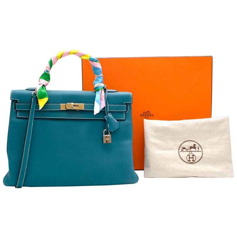 hermes kelly blue jean