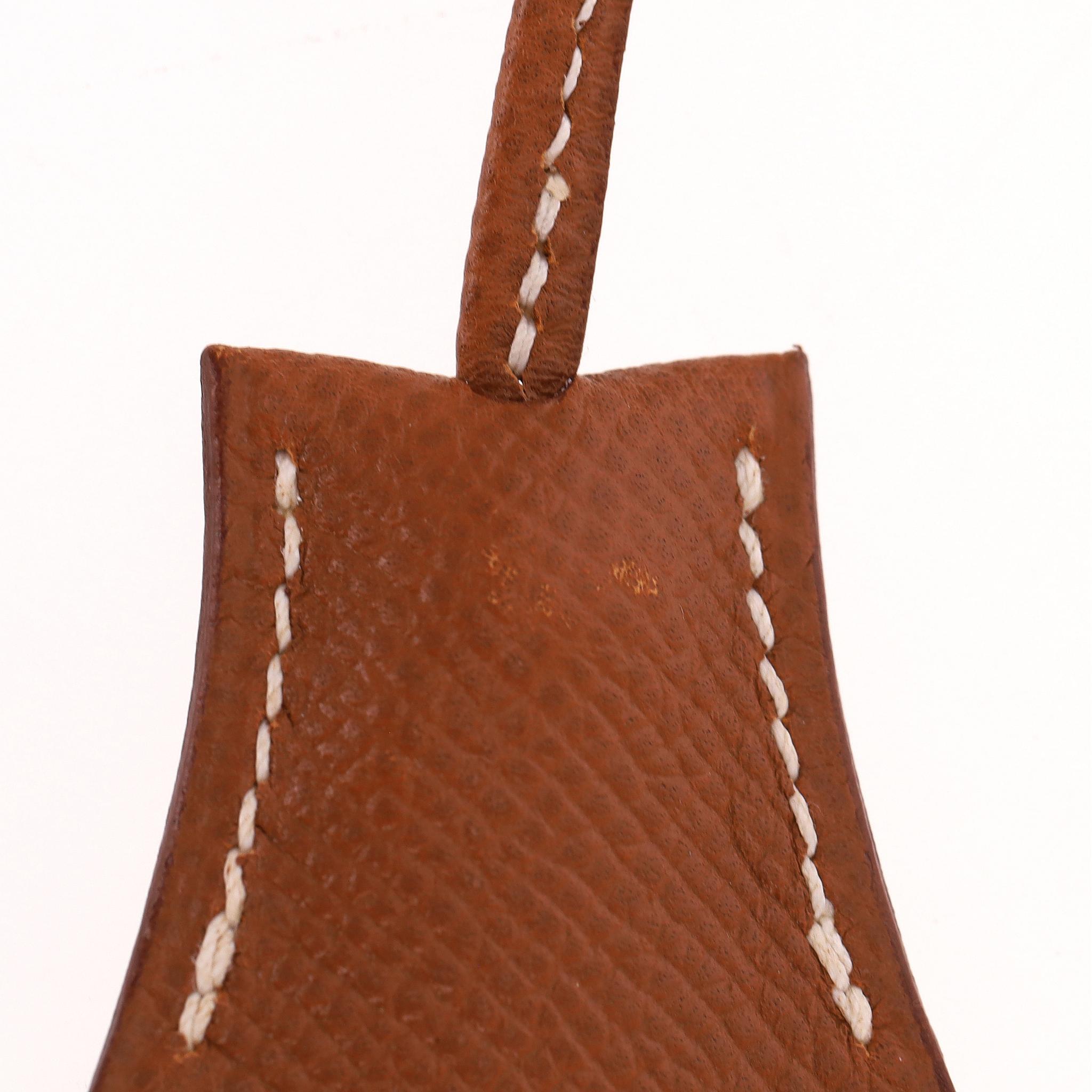 Set di Clochette, Lucchetto e Chiavi in Pelle Togo di Hermes 2