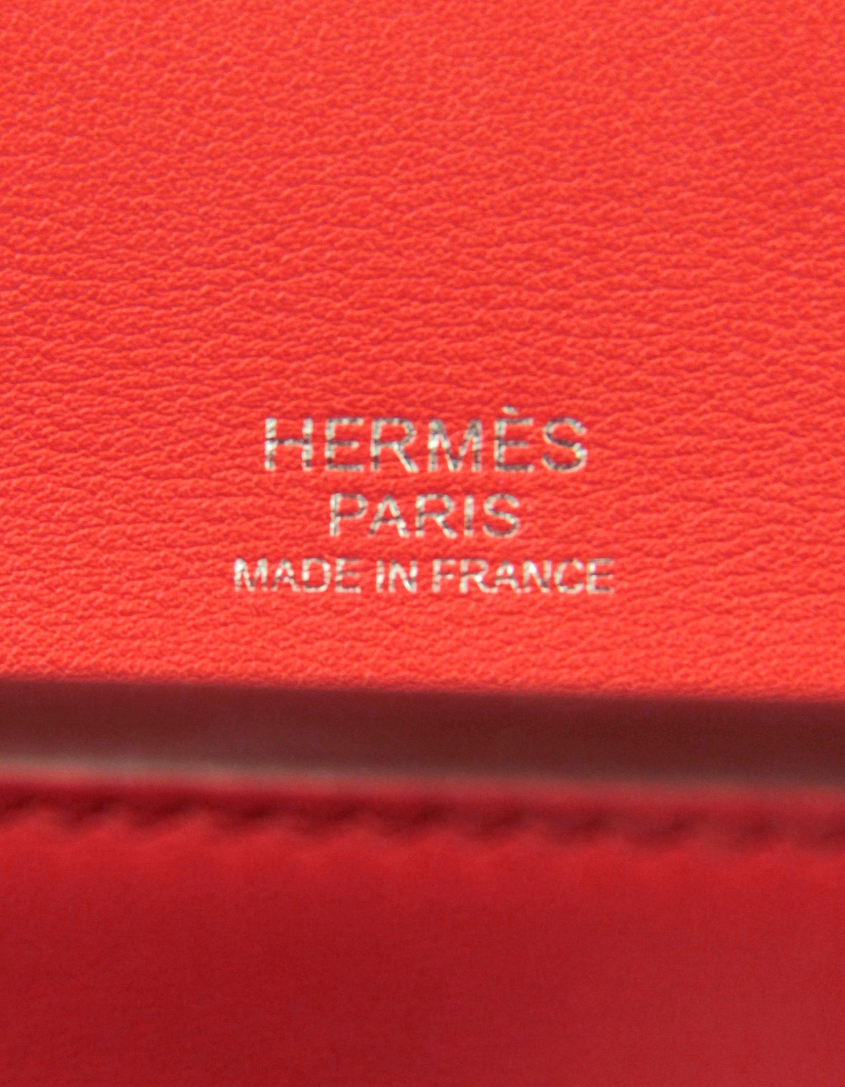 Hermes Togo/Swift Leather Capucine Coral 29cm 24/24 Bag w/ Strap 4