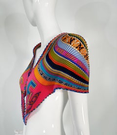 Hermes Tohu Bohu Plisse Silk Scarf 2004 Designed by Claudia Stuhlhofer-Mayr