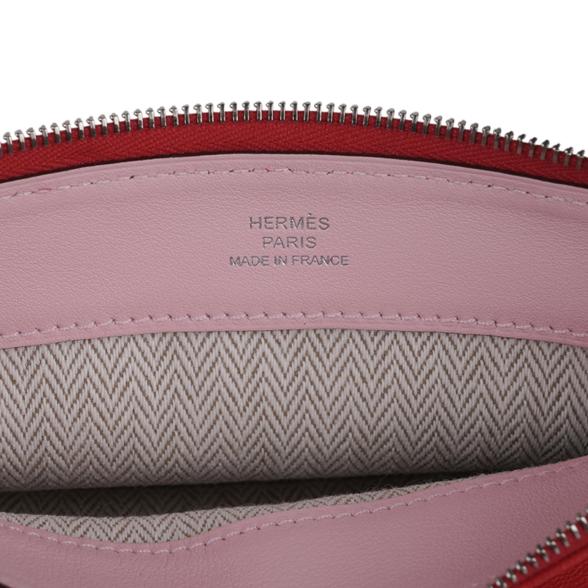 Hermes Tohubohu Pouch Rose Jaipur Small PM Model New 1