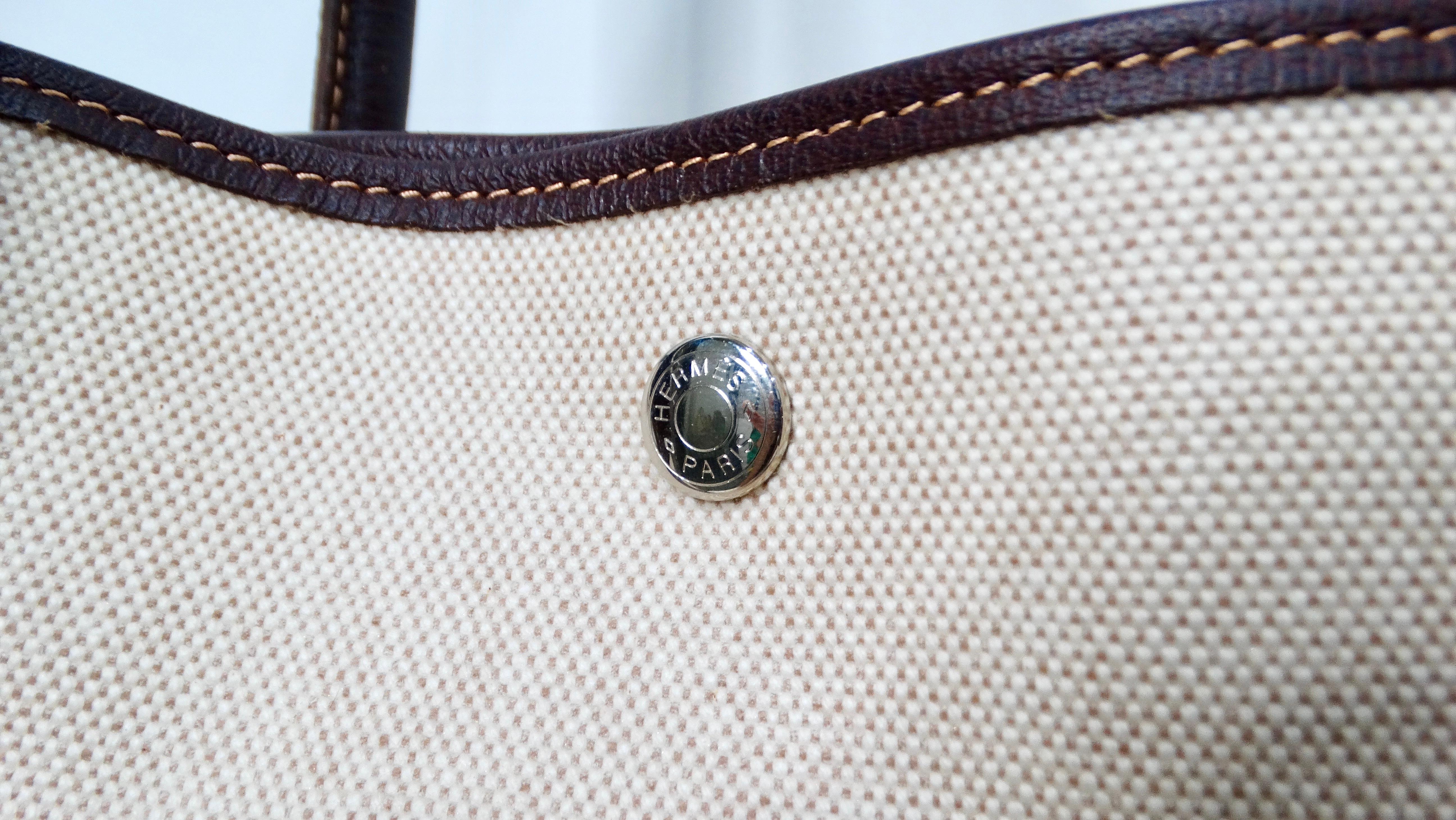 Hermes Toile & Buffle Garden Party 39 Tote Bag In Good Condition For Sale In Scottsdale, AZ