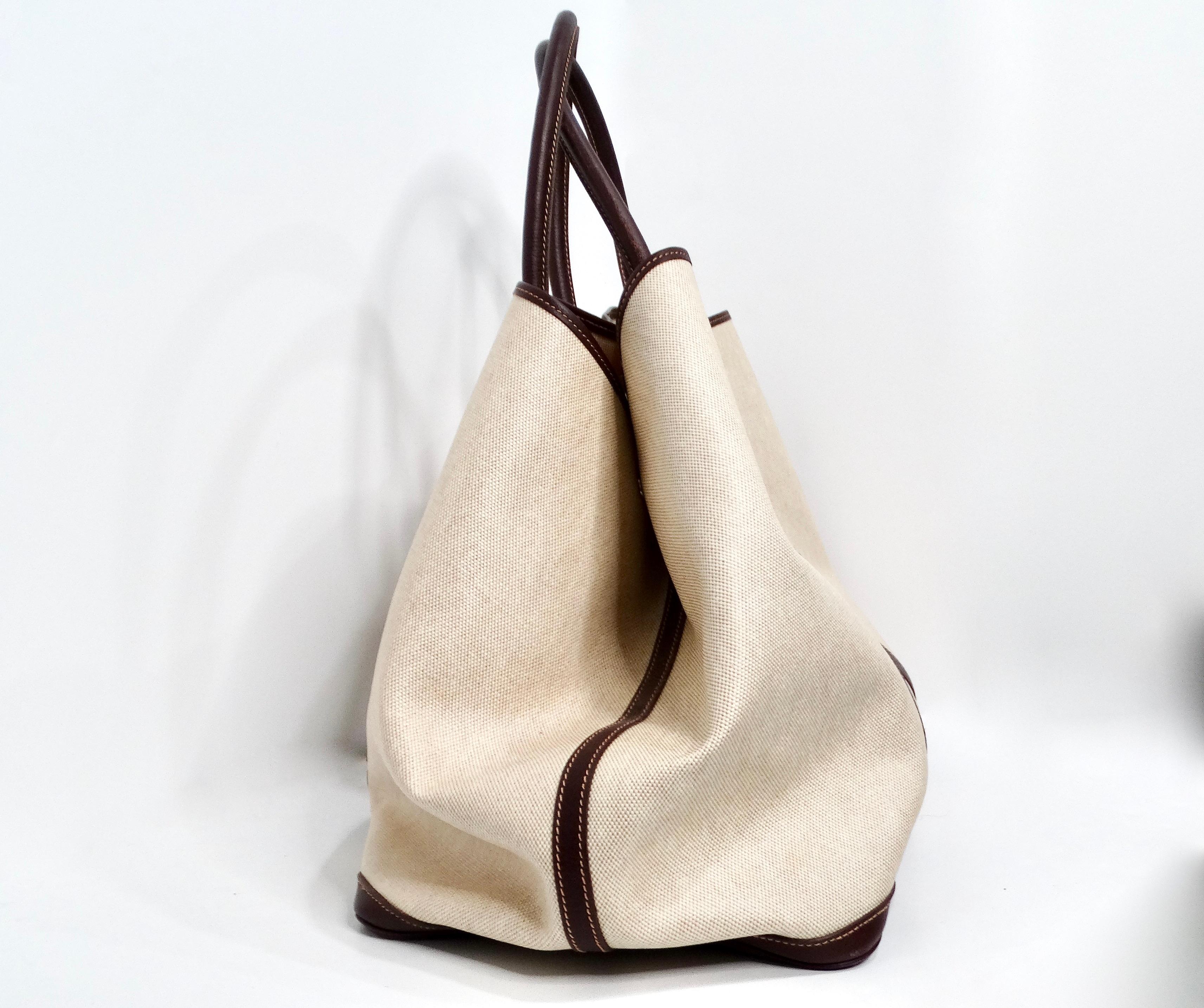 Women's or Men's Hermes Toile & Buffle Garden Party 39 Tote Bag For Sale