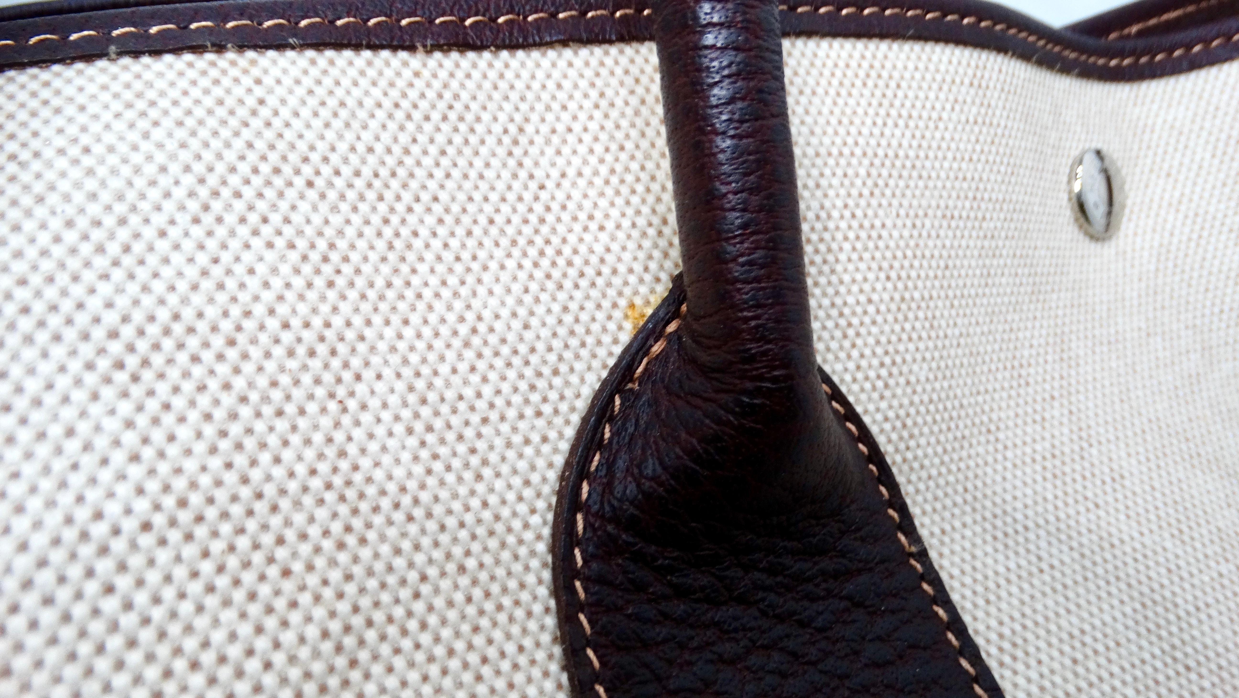 Hermes Toile & Buffle Garden Party 39 Tote Bag For Sale 2