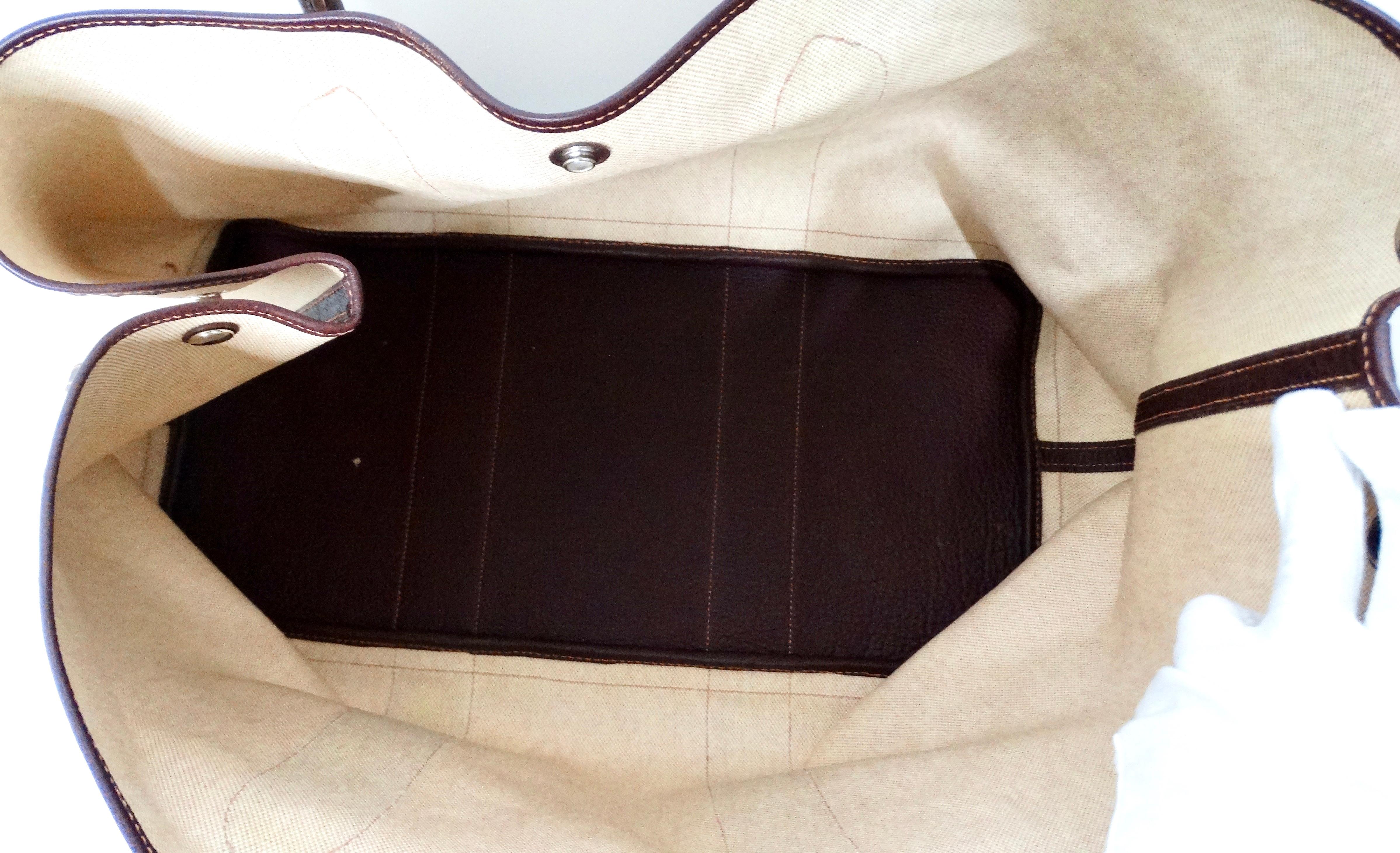 Hermes Toile & Buffle Garden Party 39 Tote Bag For Sale 4