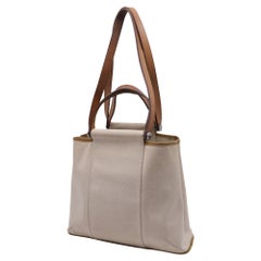 Hermès Toile Officier Cabag 32 Tote in Beige Canvas