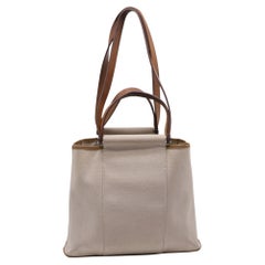 Sac cabas Hermès Toile Officier Cabag 32 en toile beige