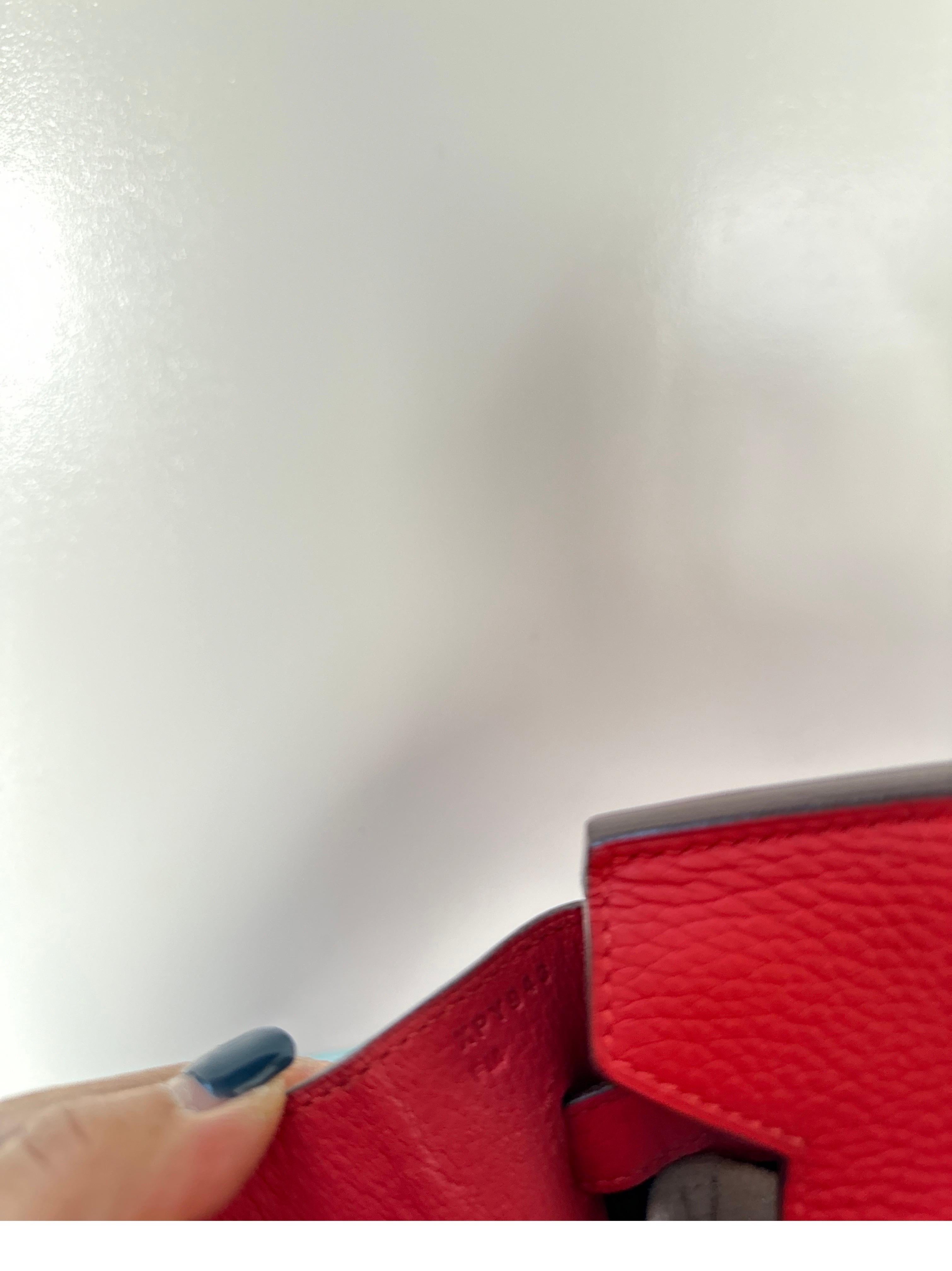 Hermes Tomate Birkin 30 Bag 5