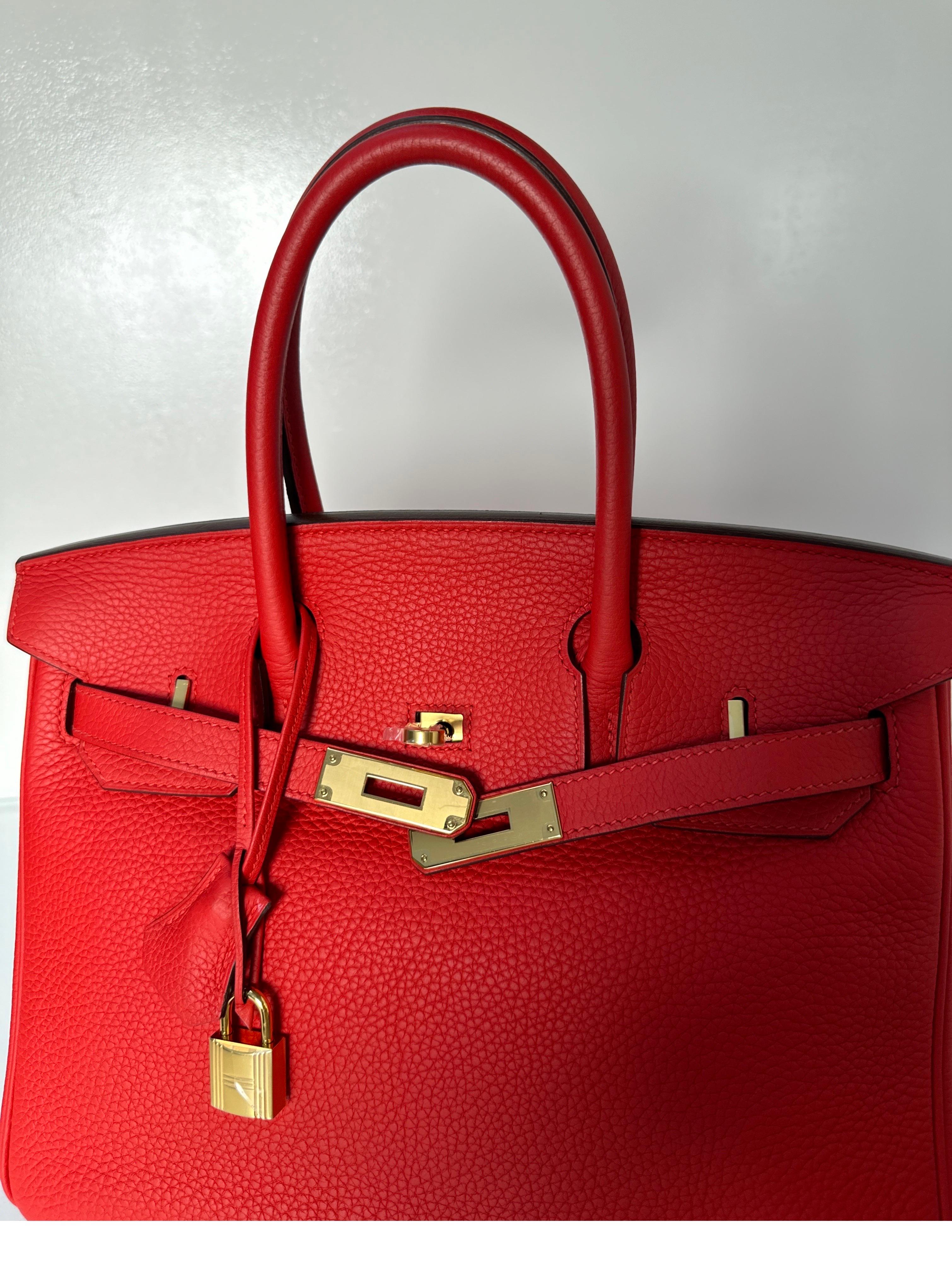 Hermes Tomate Birkin 30 Bag 2