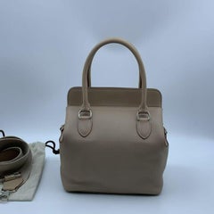 Hermès Toolbox 20 Grey Leather Top Handle Bag 2015