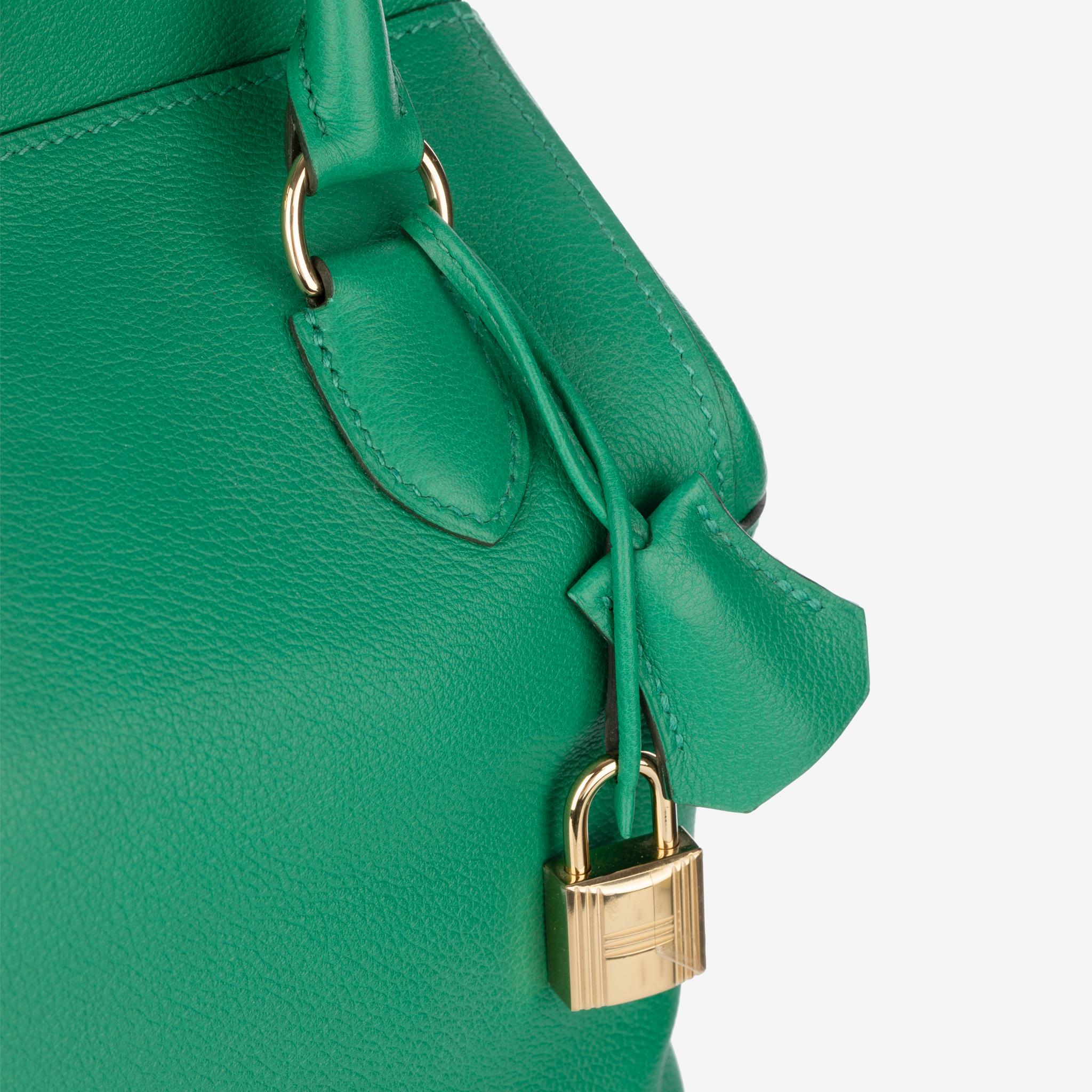 Hermes Toolbox 20 Vert Vertigo Evercolour Leather Permabrass Hardware 7
